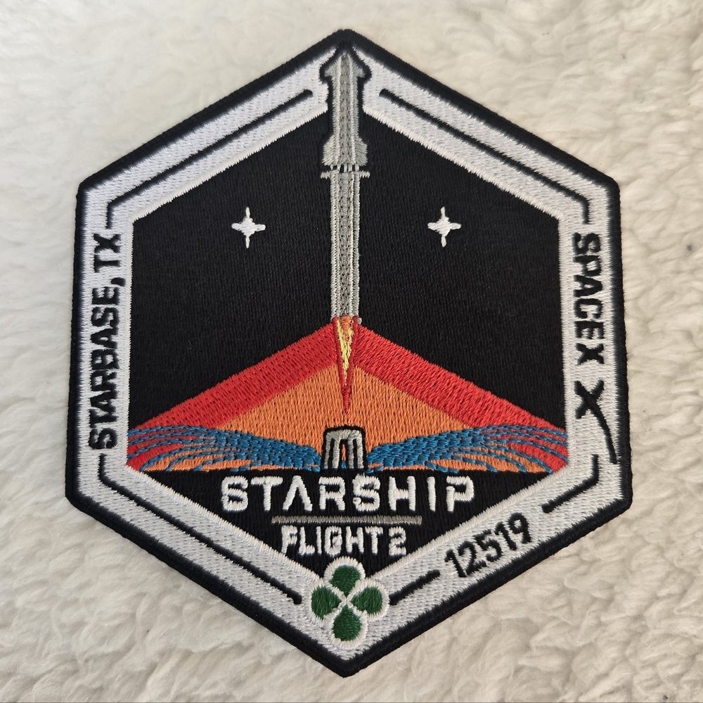 SpaceX Starship Flight 2 Embroidered Patch